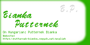 bianka putternek business card